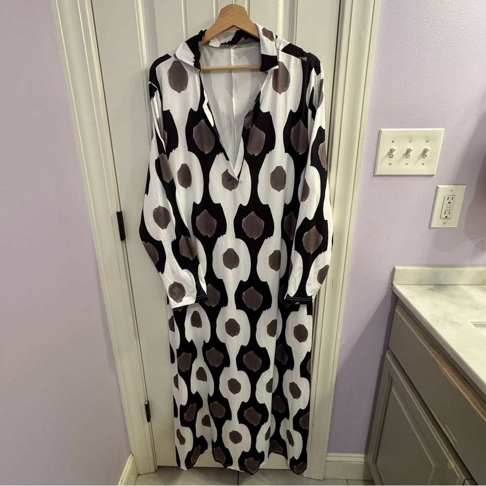NWOT Ikat Print 2X Maxi Dress